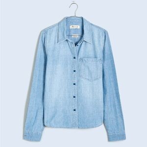 NWT Madewell x Kaihara Chambray Button-Up Shirt in Elmfield Wash XXS